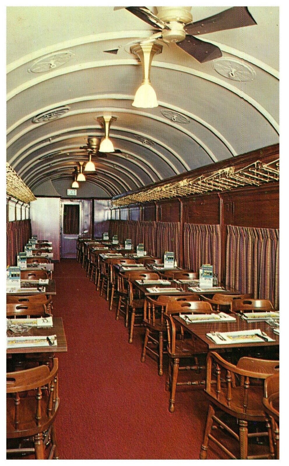 Andy\'s Diner 4th Avenue Seattle Washington Interior Train Car Postcard c.1960