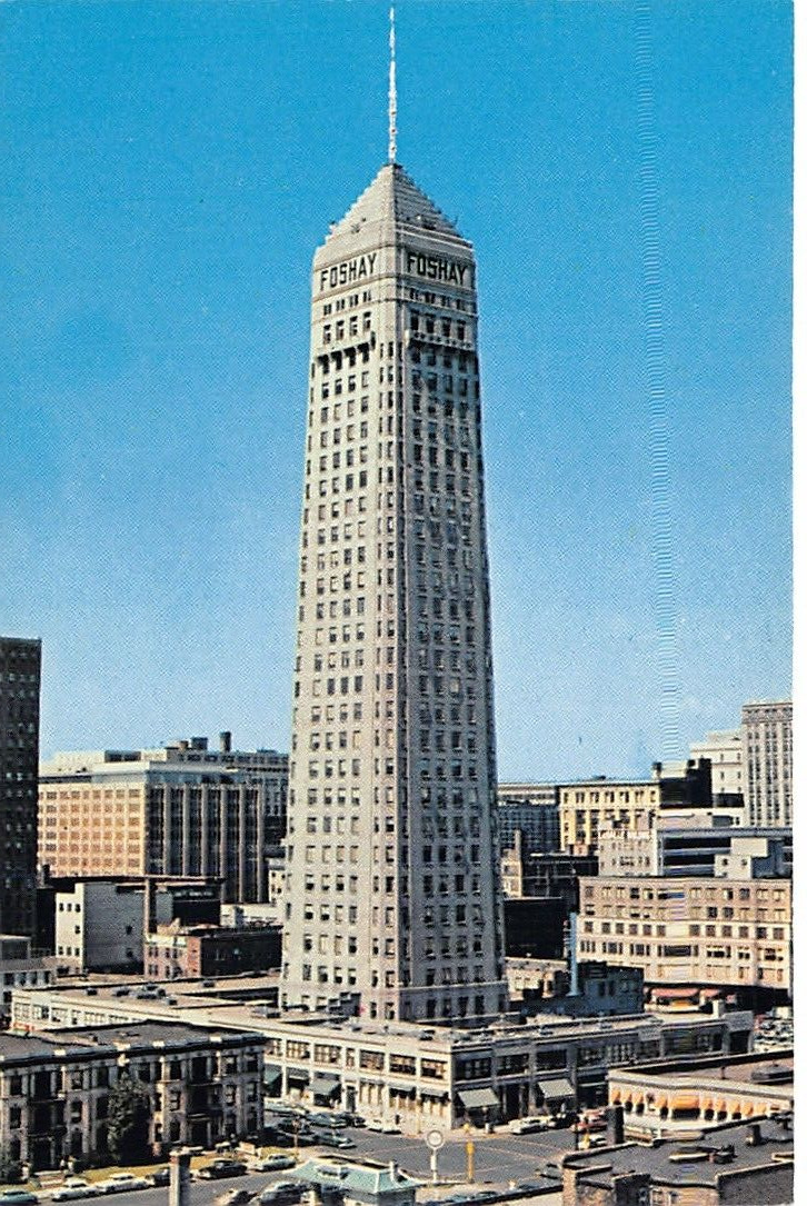 Foshay Tower 1929 Build Minneapolis Minnesota Vtg Postcard CP317
