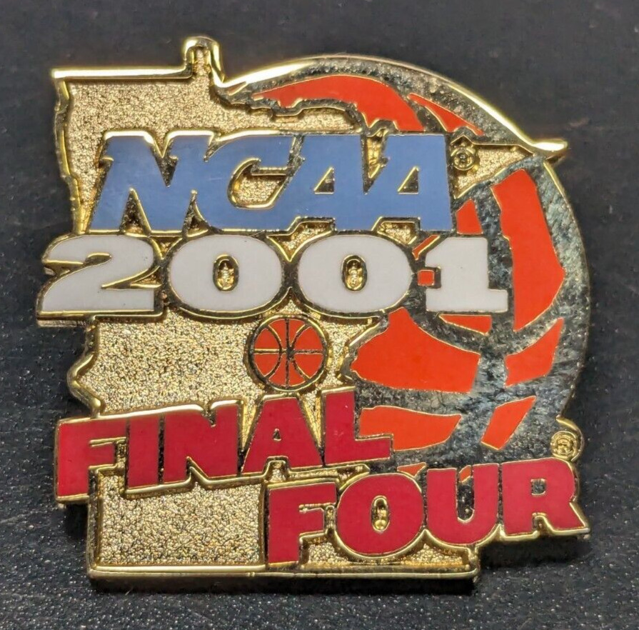 2001 NCAA Basketball Final Four - Minnesota - Enamel Backpack Hat Lapel Pin