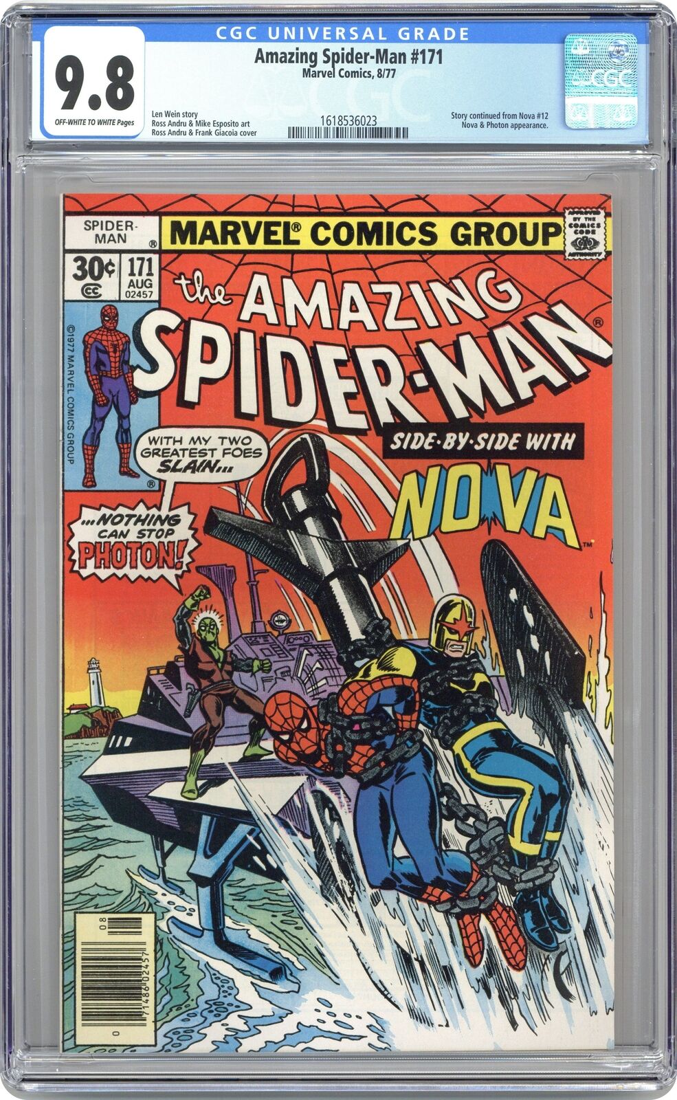 Amazing Spider-Man #171 CGC 9.8 1977 1618536023