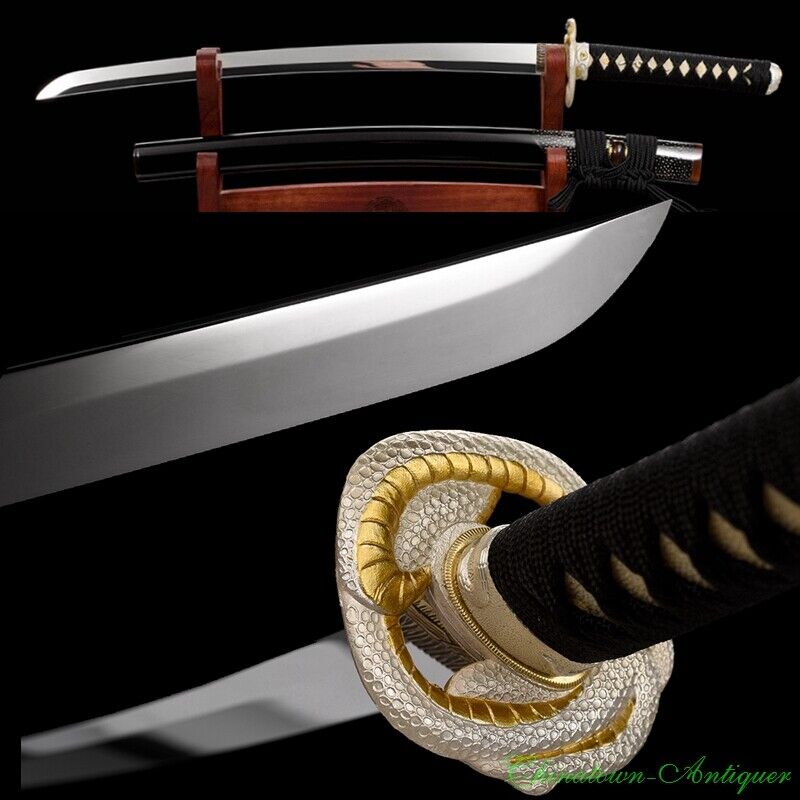 Handmade Japanese Sword Wakizashi Samurai Katana High Manganese Steel Blade#1214