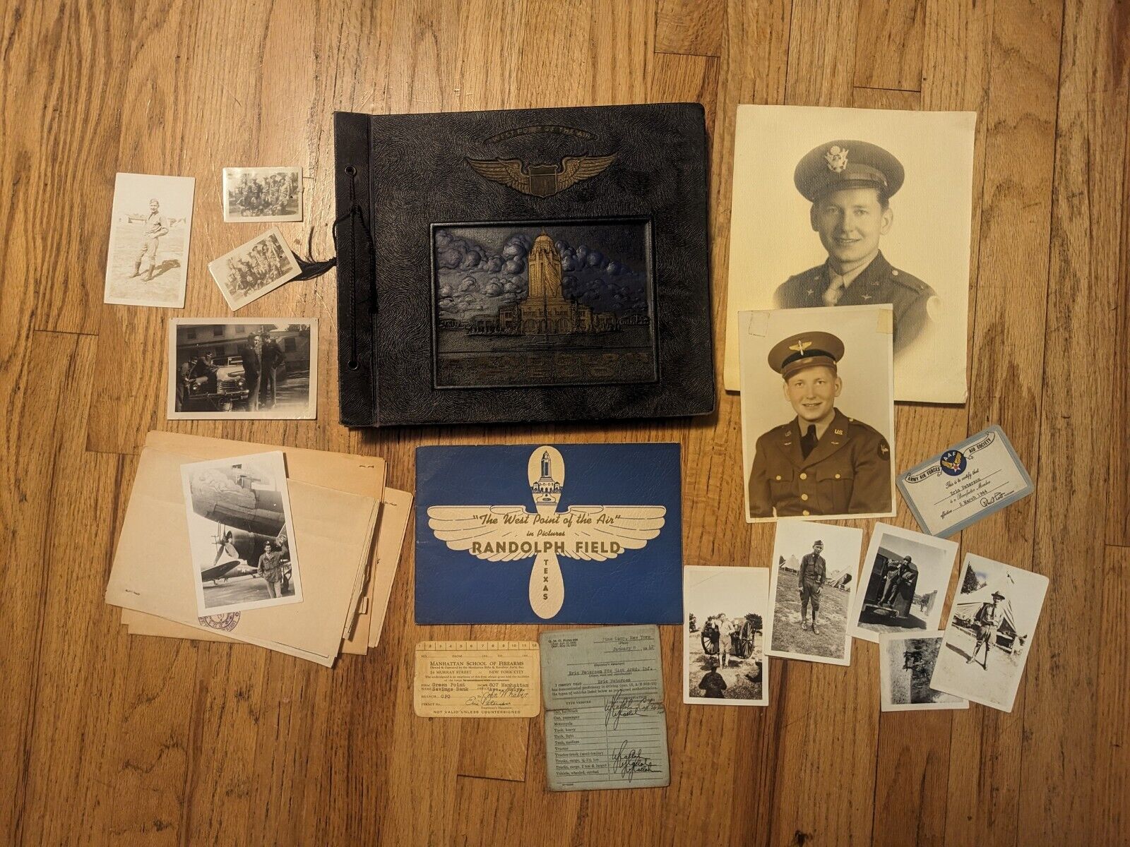 Air Corps WWII Photo Album RANDOLPH FIELD  & 1942 Yearbook Texas