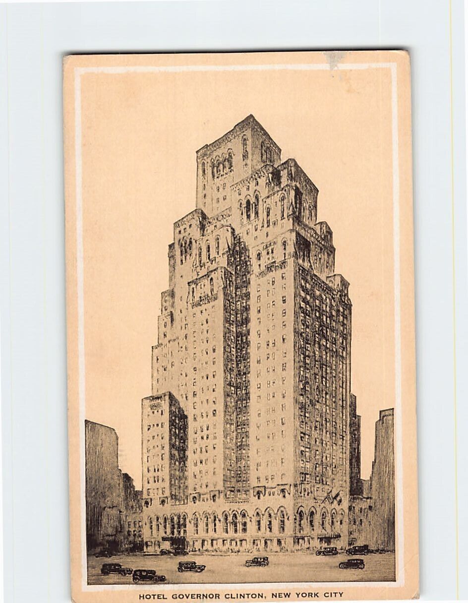 Postcard Hotel Governor Clinton, New York City USA