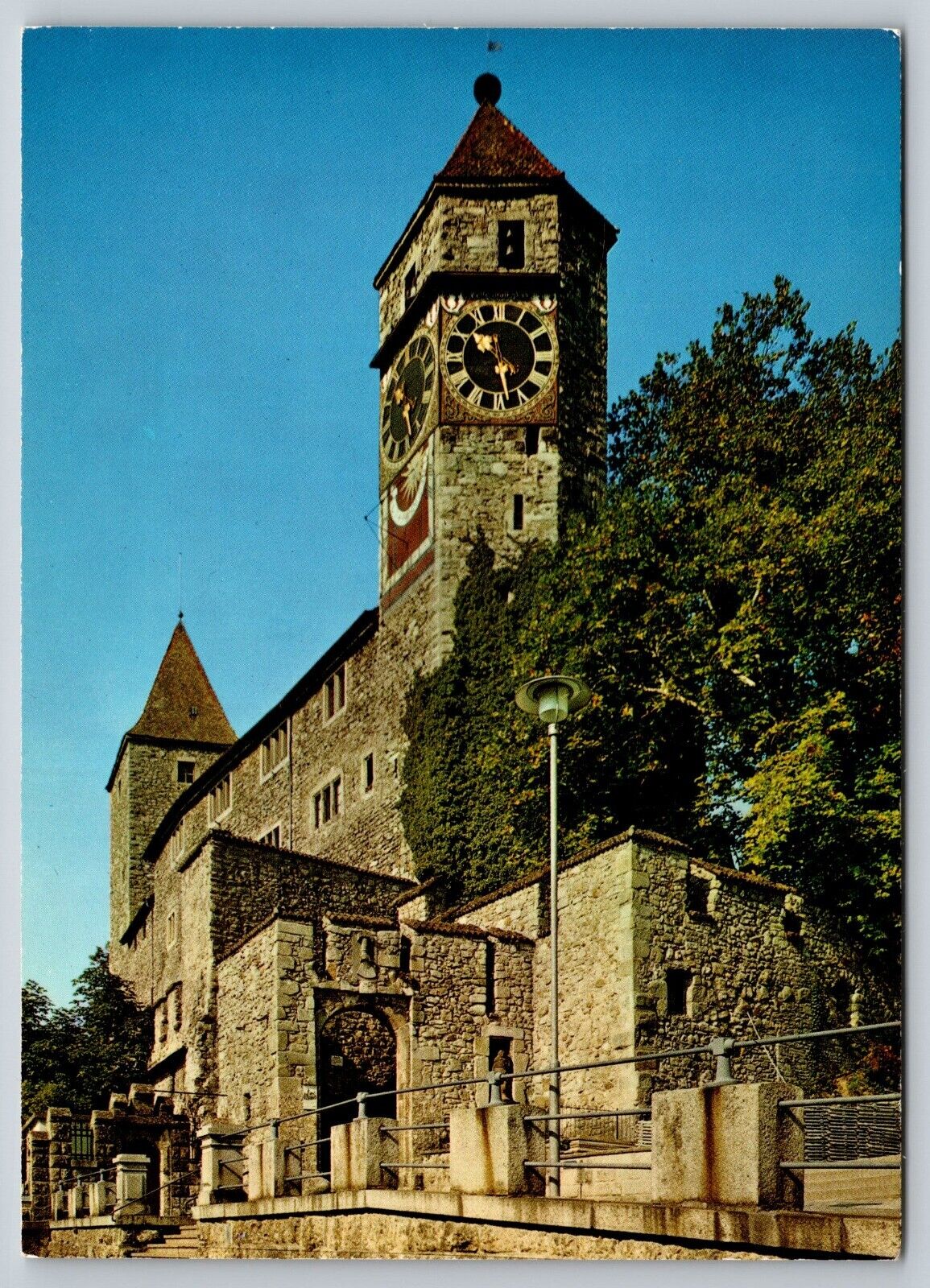 Postcard Switzerland Lake Zurich Rapperswil Castle 4A
