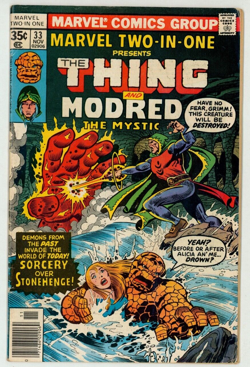 George Perez Collection / Marvel Two-in-One #33 The Thing ~ Perez Cover Art