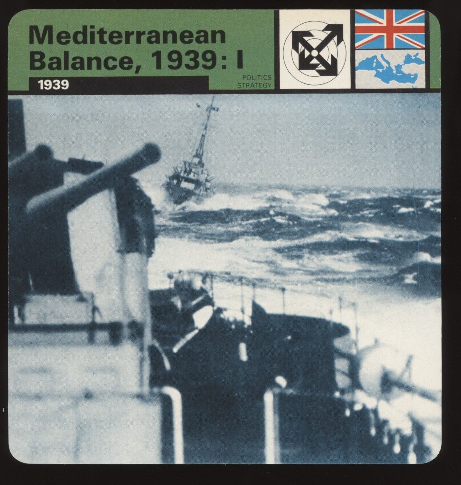 Mediterranean 1939: I Edito Service Card Second World War II Politics Strategy