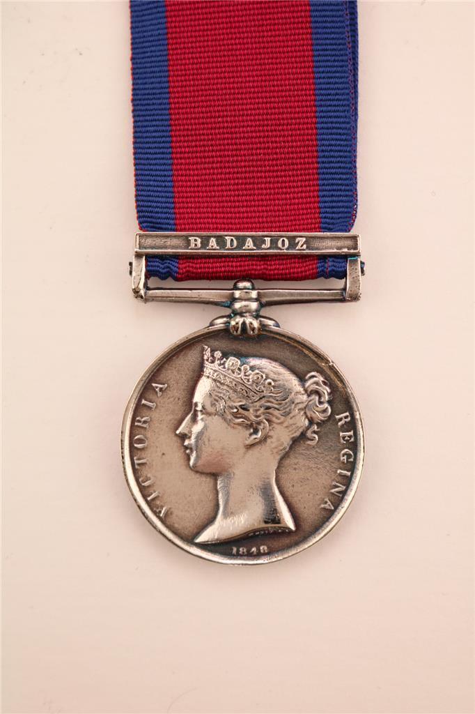 British Army MGSM Military General Service Medal Badajoz Clasp Napoleonic wars
