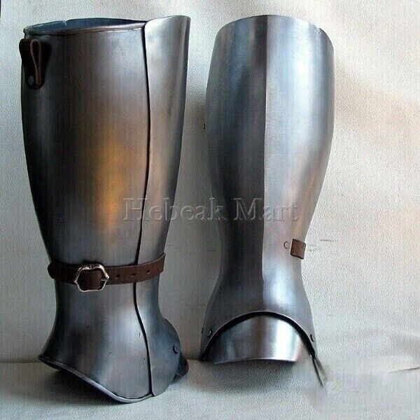 20Guage Steel Medieval Pair Of Leg Greaves Knight Leg Armor II