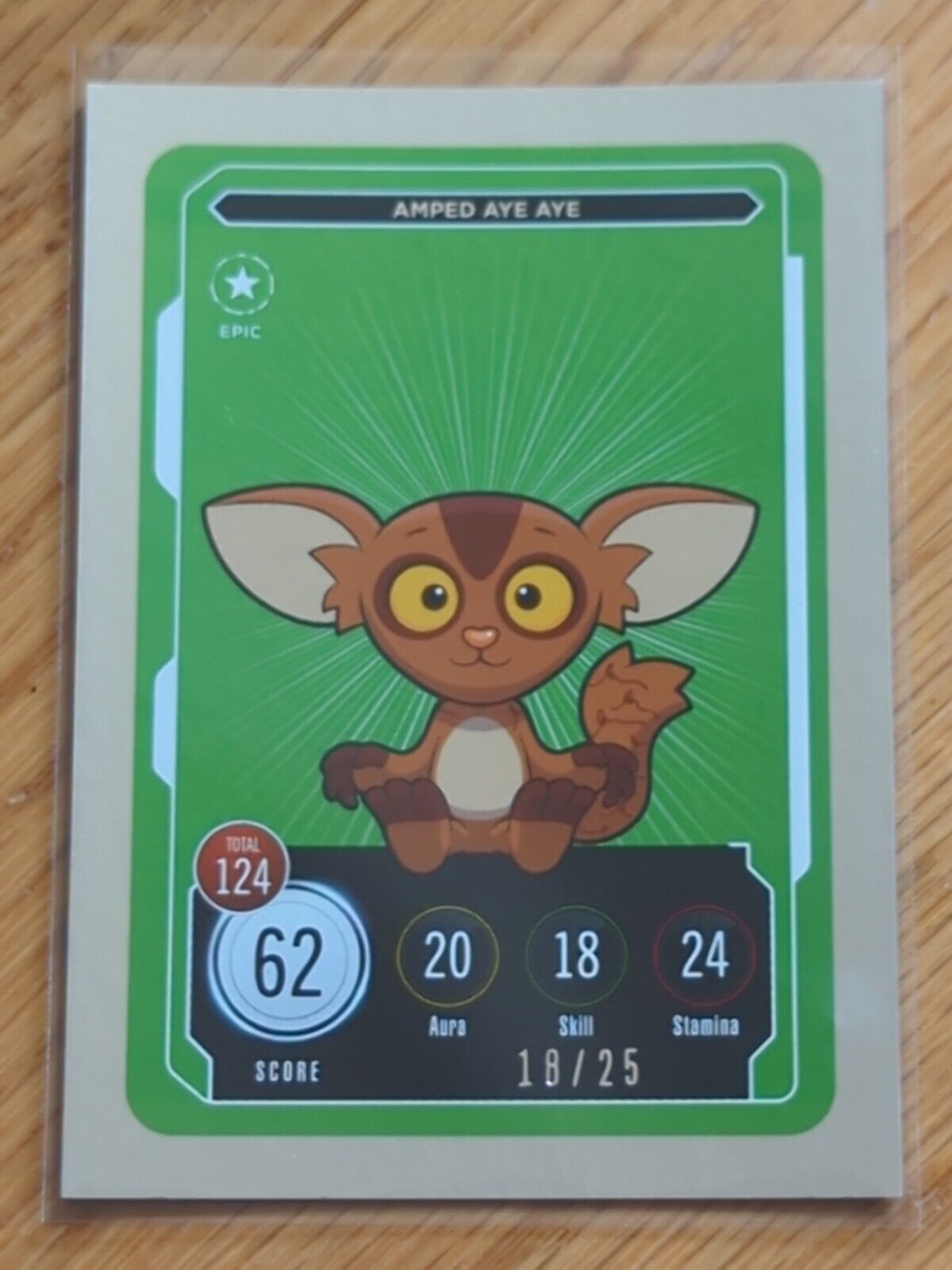 Amped Aye Aye EPIC 18/25 Compete and Collect Veefriends Trading Cards