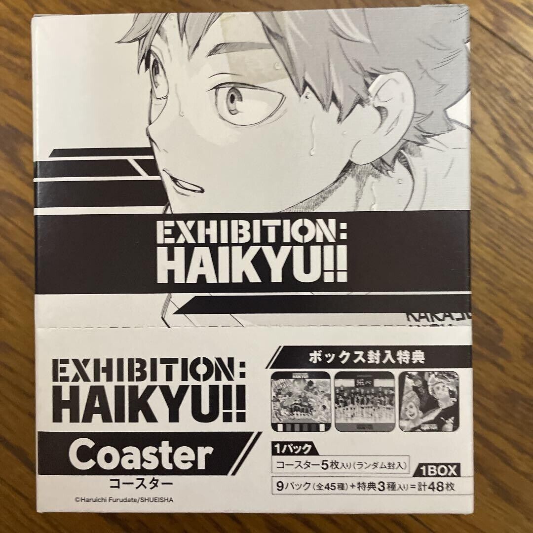 haikyuu exhibition haikyu coaster box 48 sheets shoyo hinata tobio kageyama
