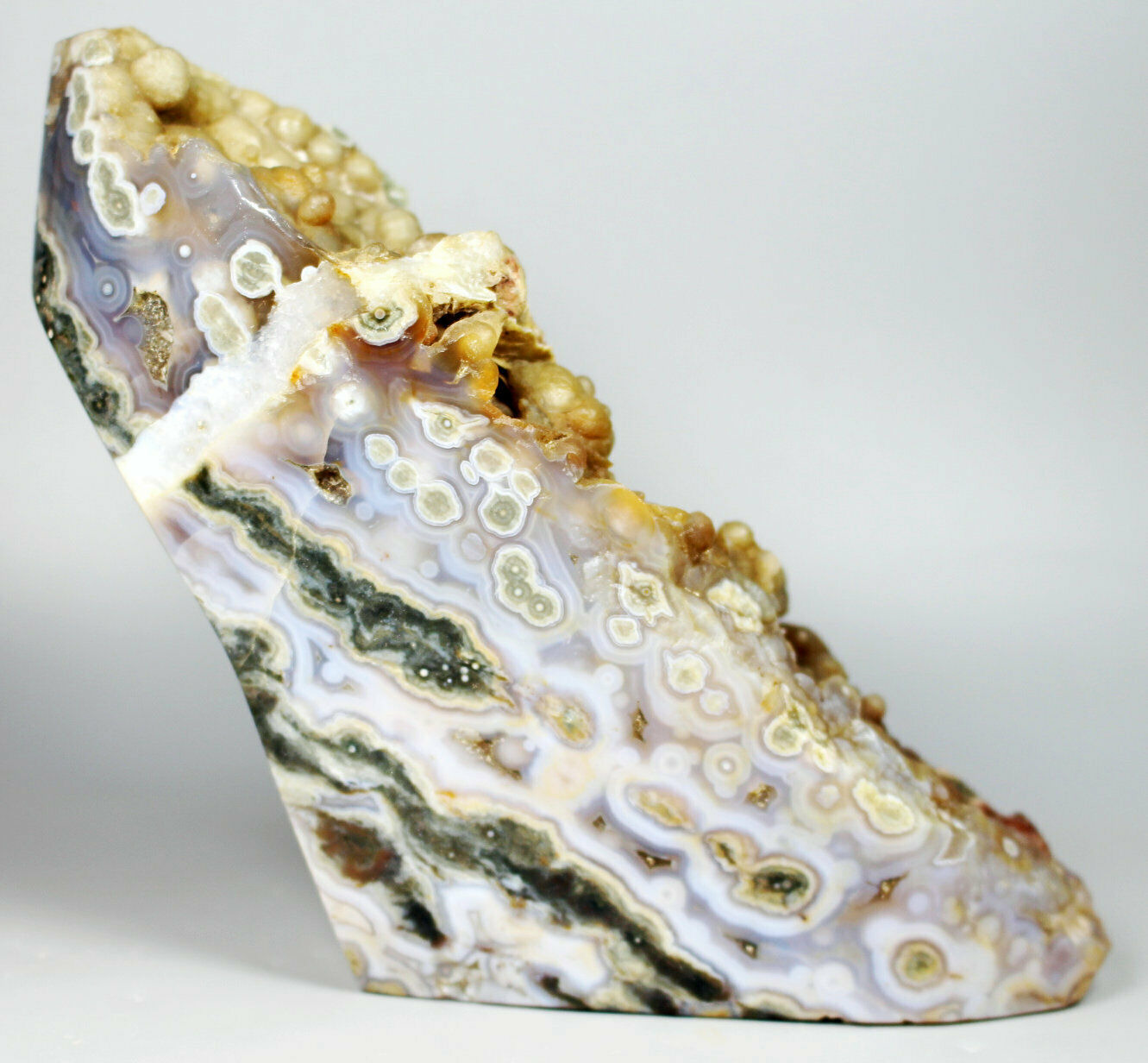 1.64lb Beautiful  Amazing Orbicular Ocean Jasper Agate Crystal Reiki Stone