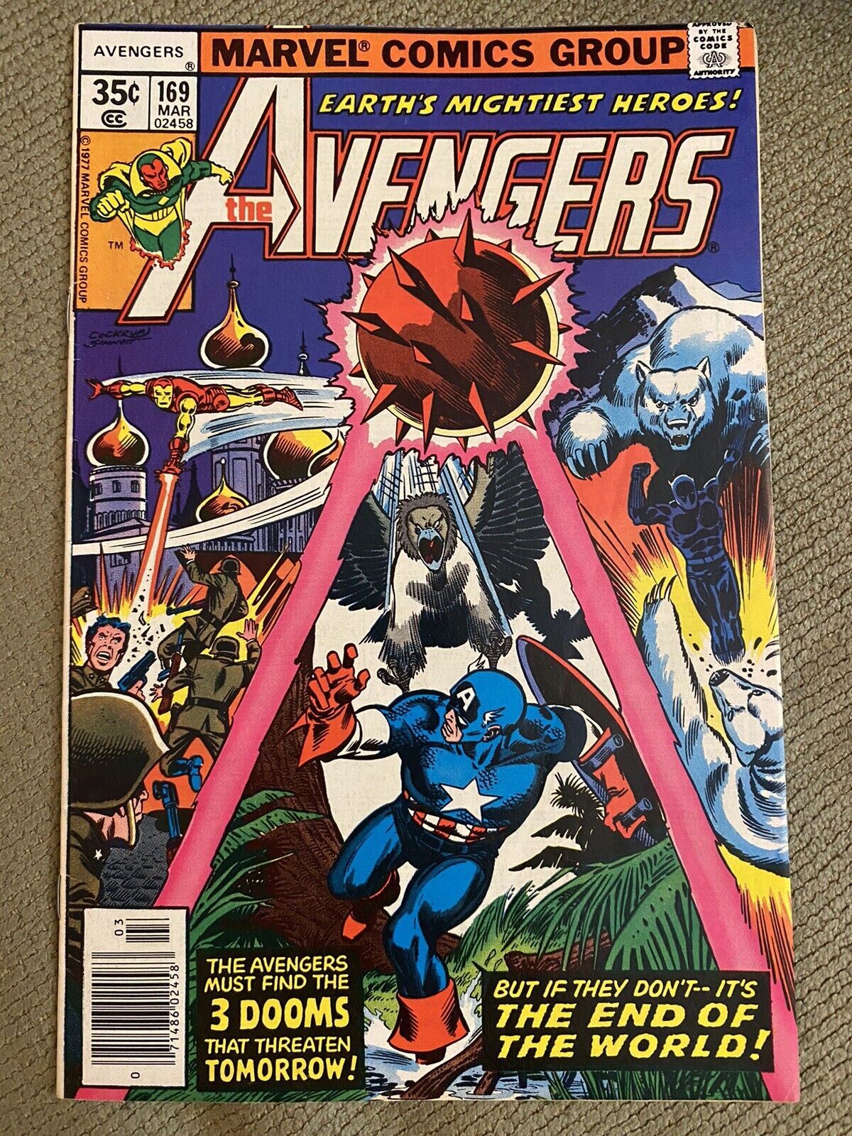 The Avengers #169 Marvel Comics (1978) FN+ 1st Series 1st Print Comic Bronze
