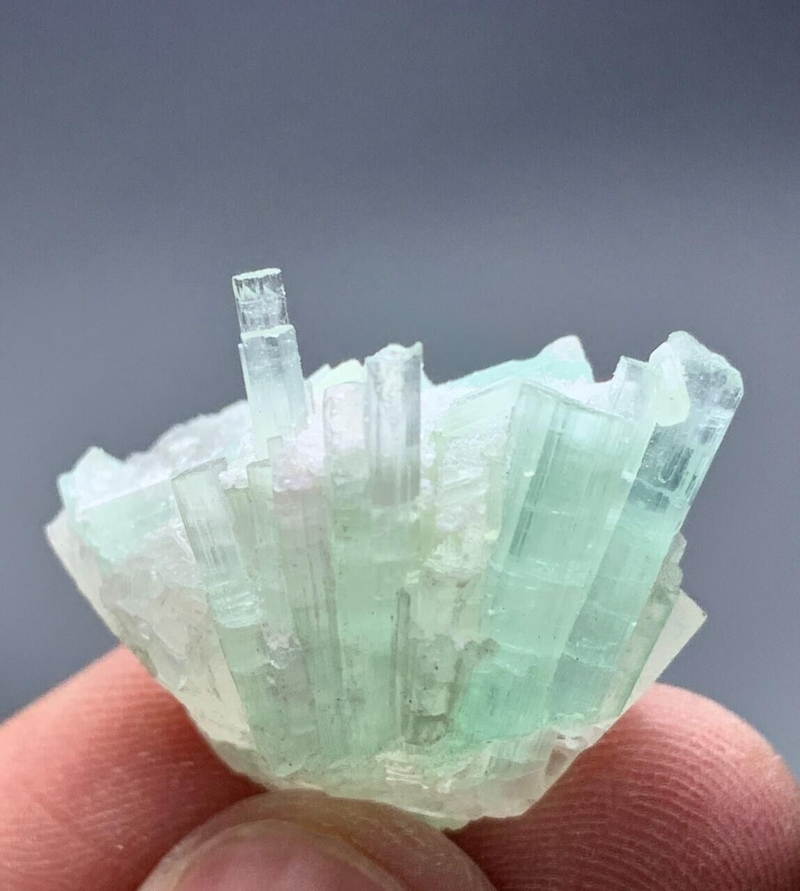 53Cts Bunch Of Tourmaline Crystal With Quartz from Afghanistan