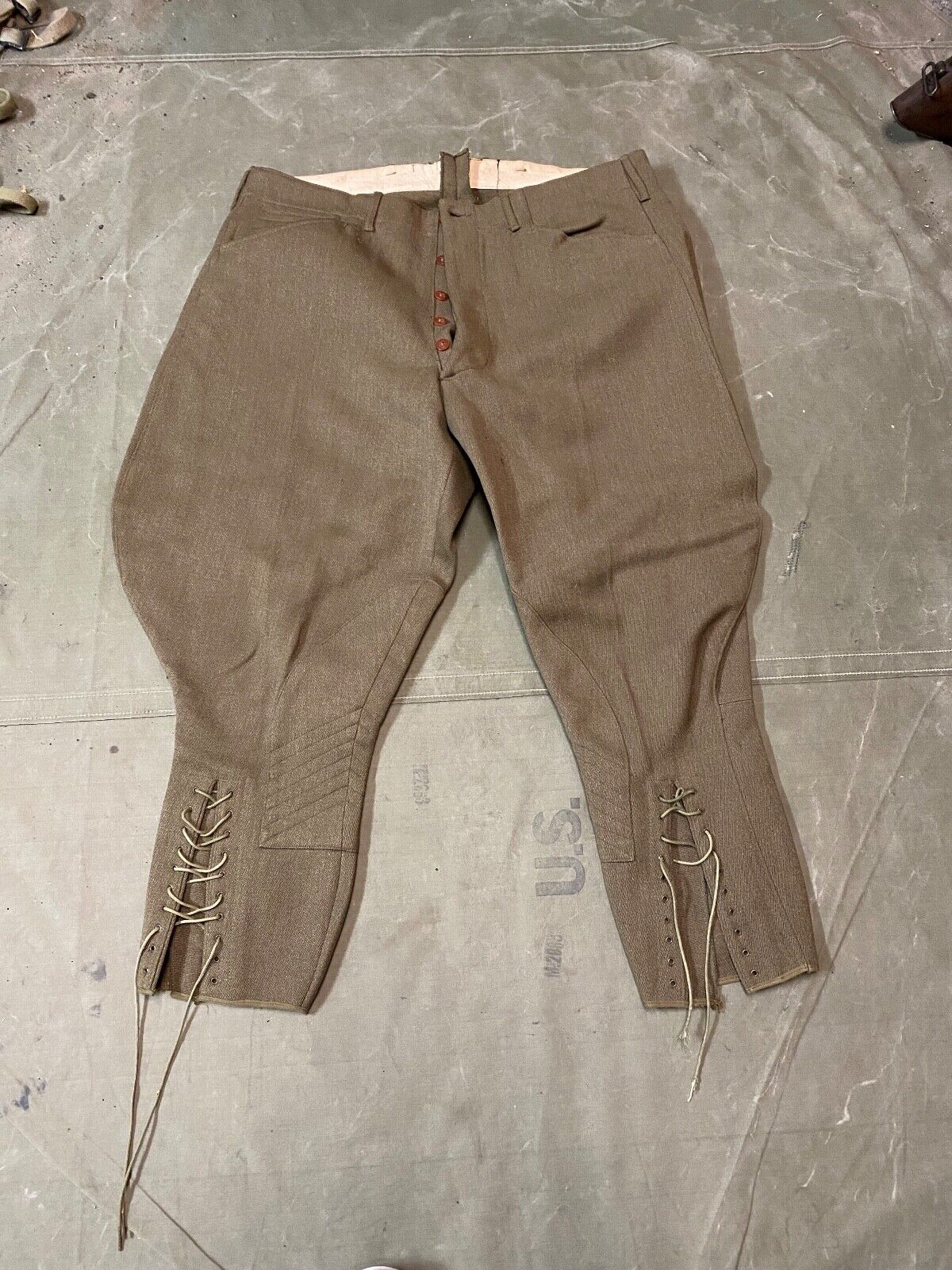 ORIGINAL WWII US ARMY OFFICER NCO M1935 CAVALRY RIDING BREECHES- SIZE XLARGE