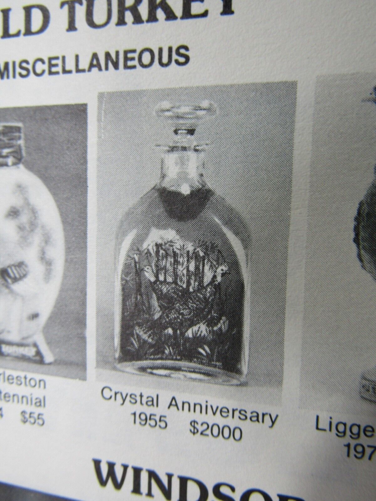 Wild Turkey 1955 Crystal Anniversary Decanter RARE