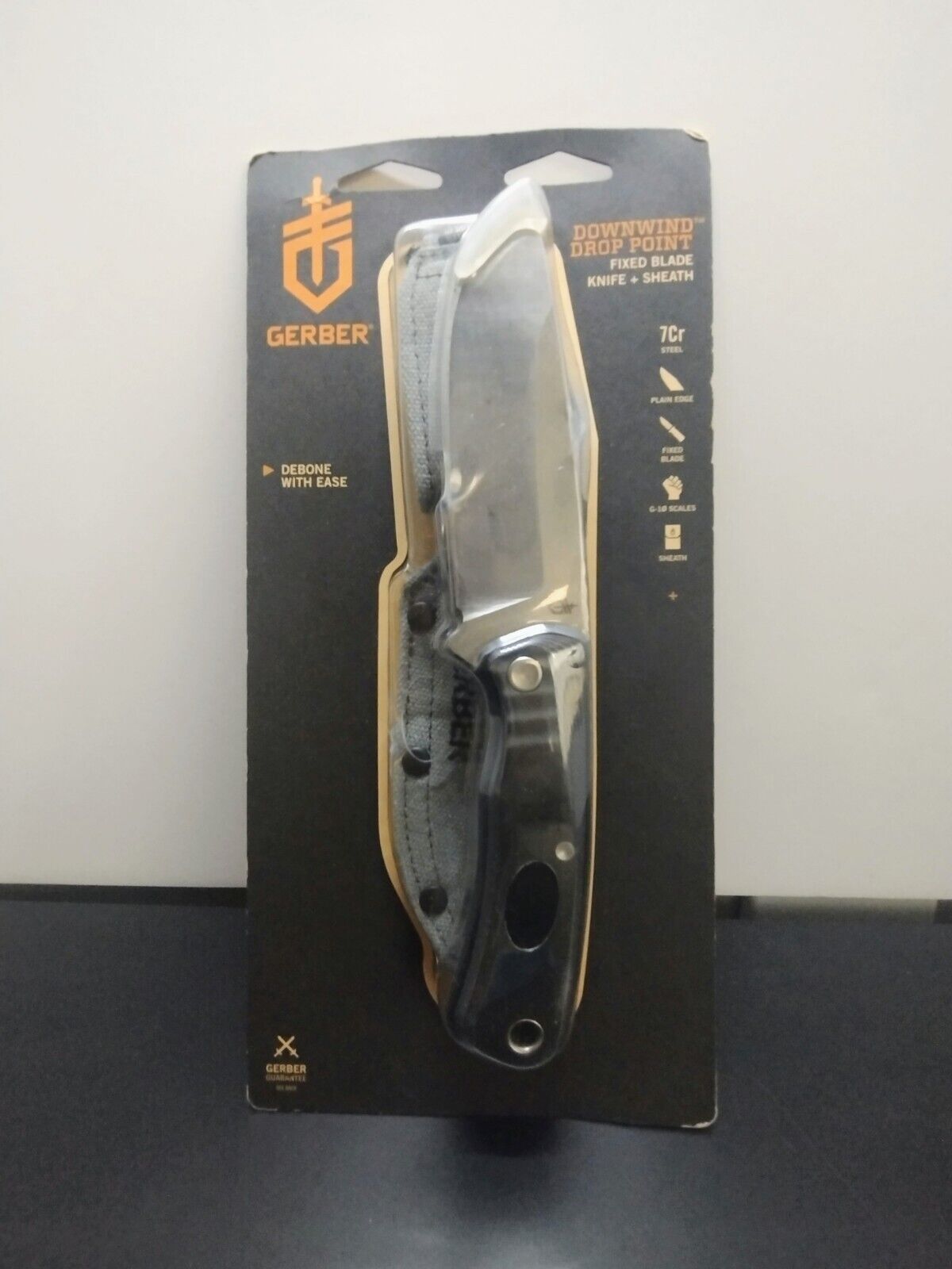 Gerber Gear Downwind Drop Point Hunting Knife w/Sheath for Camping & Hunting