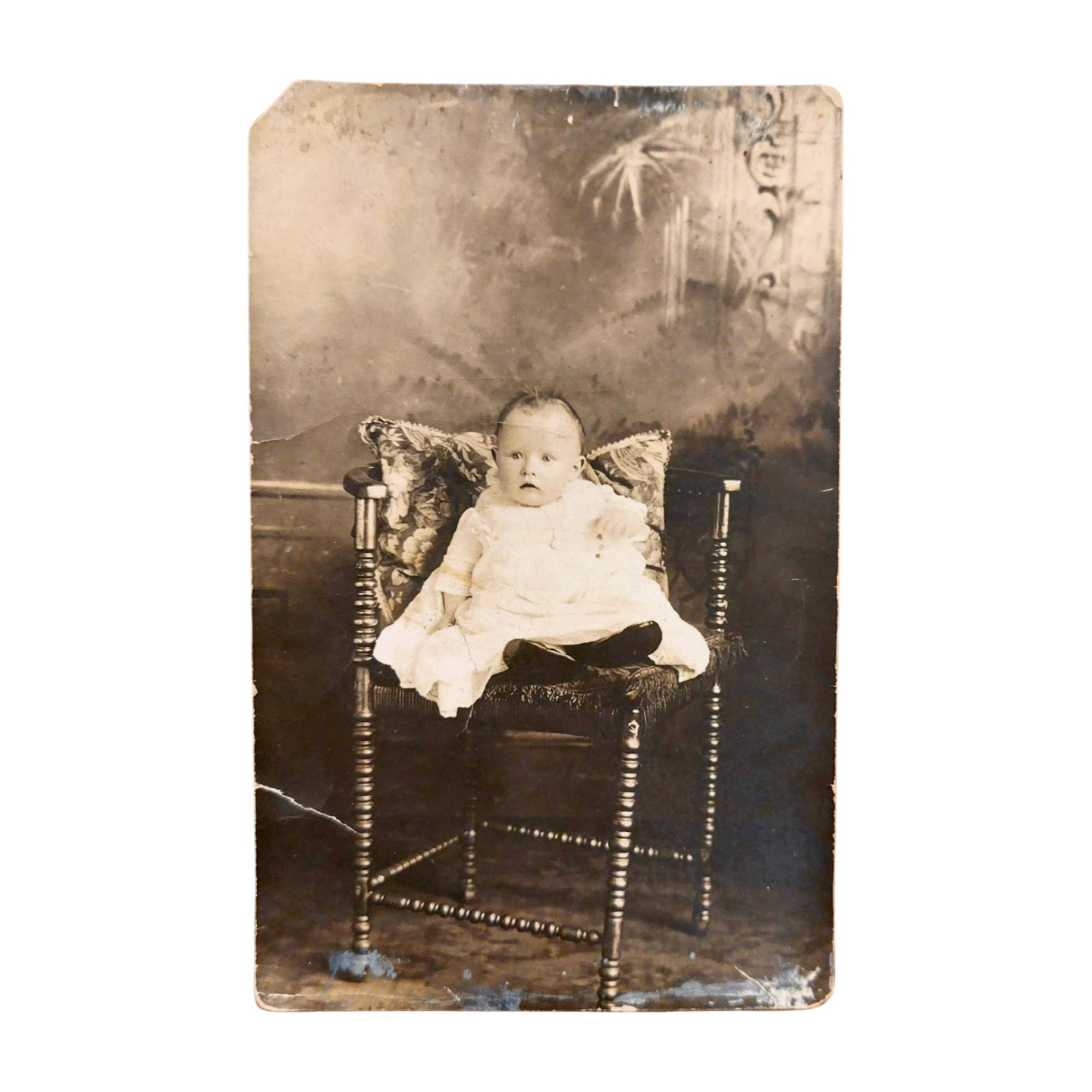 Antique Victorian Baby Photo Postcard c1910 RPPC