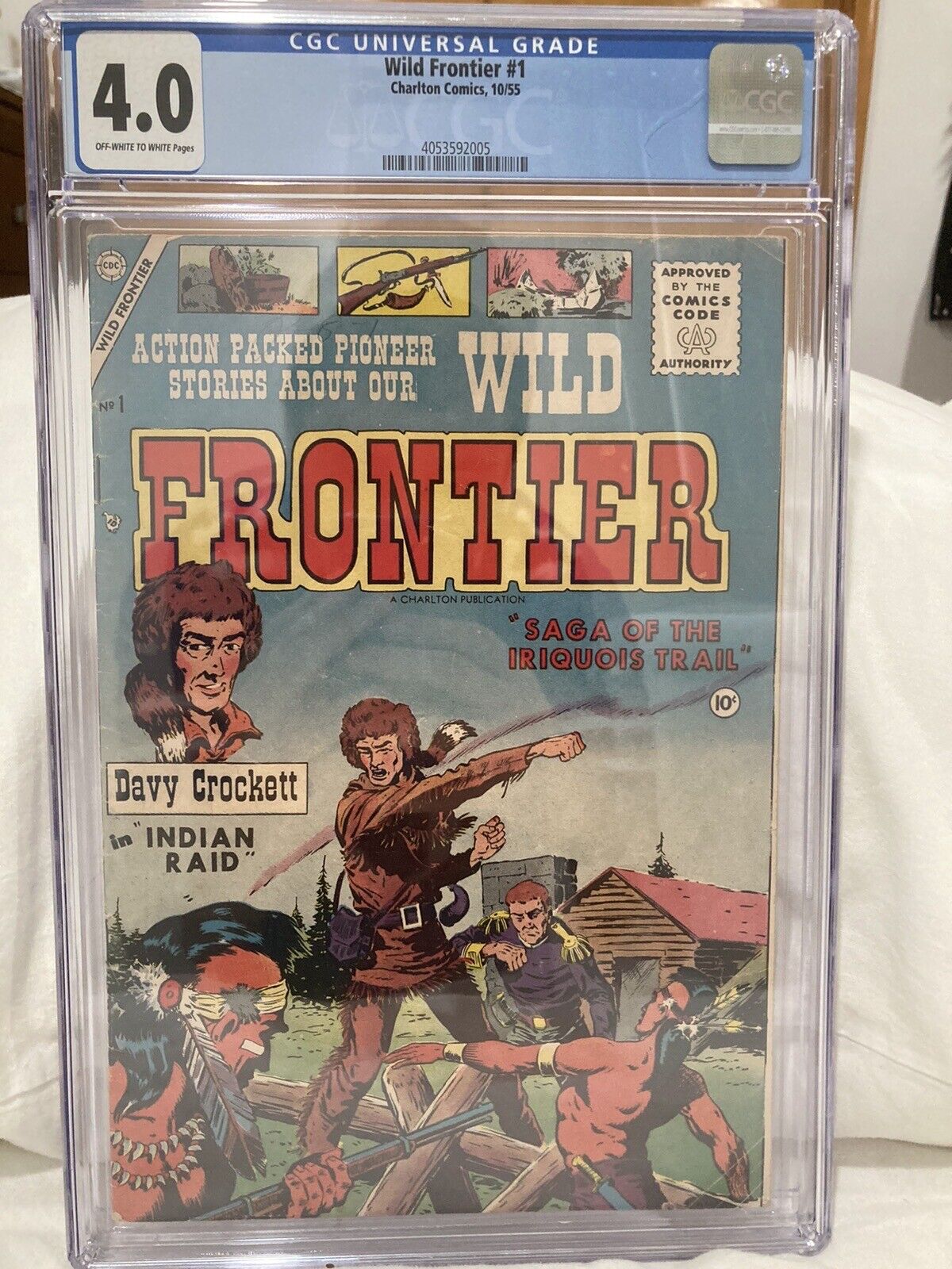 Wild Frontier #1 (October 1955, Charlton Comics) Golden Age, CGC Graded (4.0)
