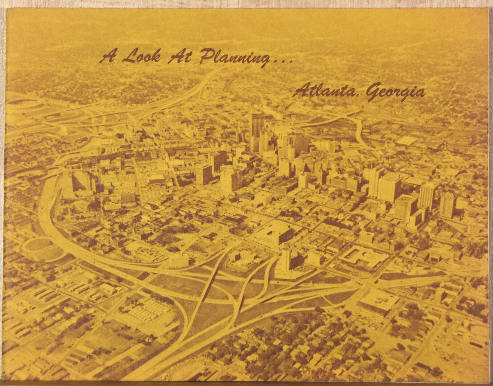 1970s Vintage Booklet A Look At Planning Atlanta GA Urban Architecture Housing