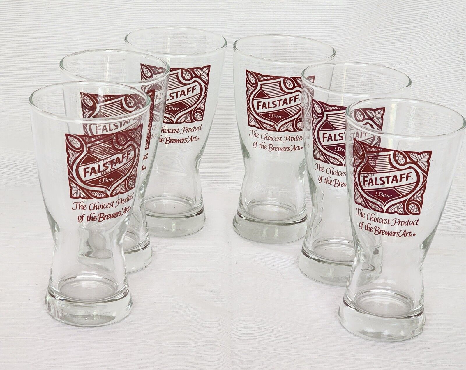 Vintage Set of Six Schlitz Beer Glasses