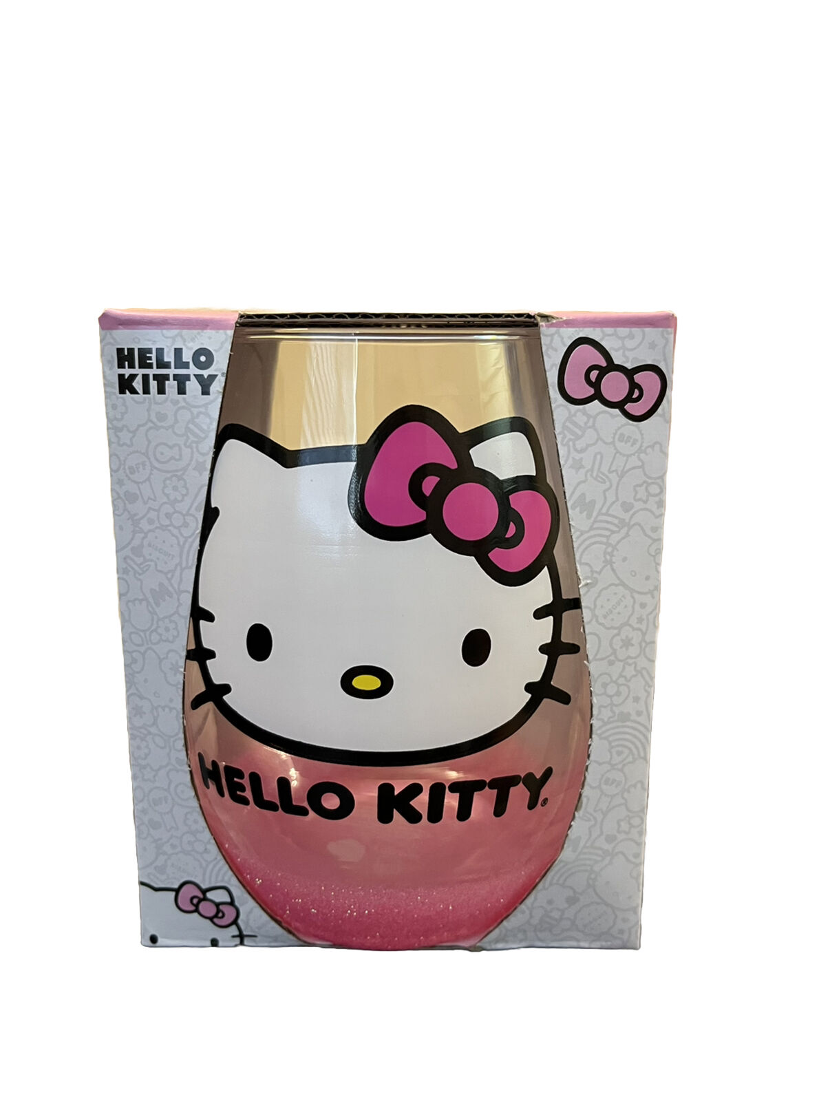 Sanrio Hello Kitty Tear Drop Stemless Wine or Juice Glass 20oz