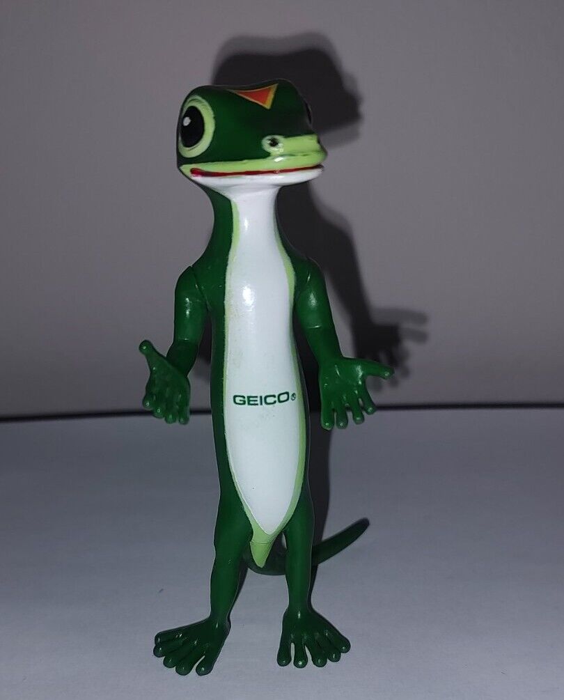 Geico Gecko PVC Advertising Promotional Lizard Figurine Toy 4