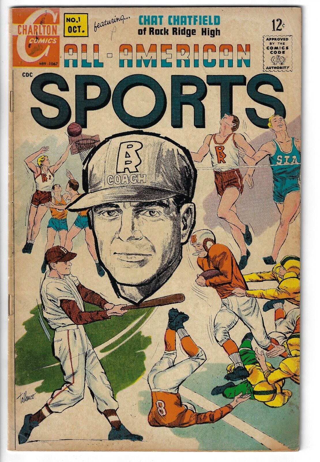 All American Sports #1 (1967) Tony Tallarico Cover
