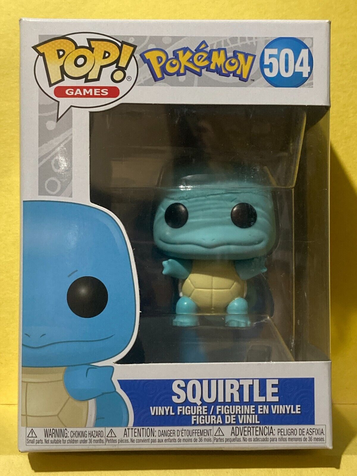 Funko POP Pokemon 504 Squirtle Damaged Box
