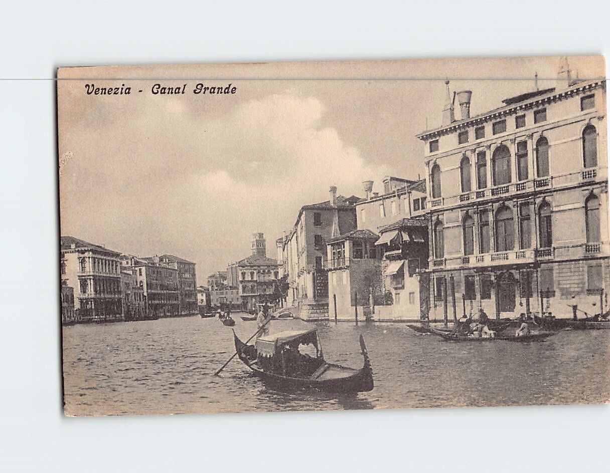 Postcard Canal Grande Venice Italy