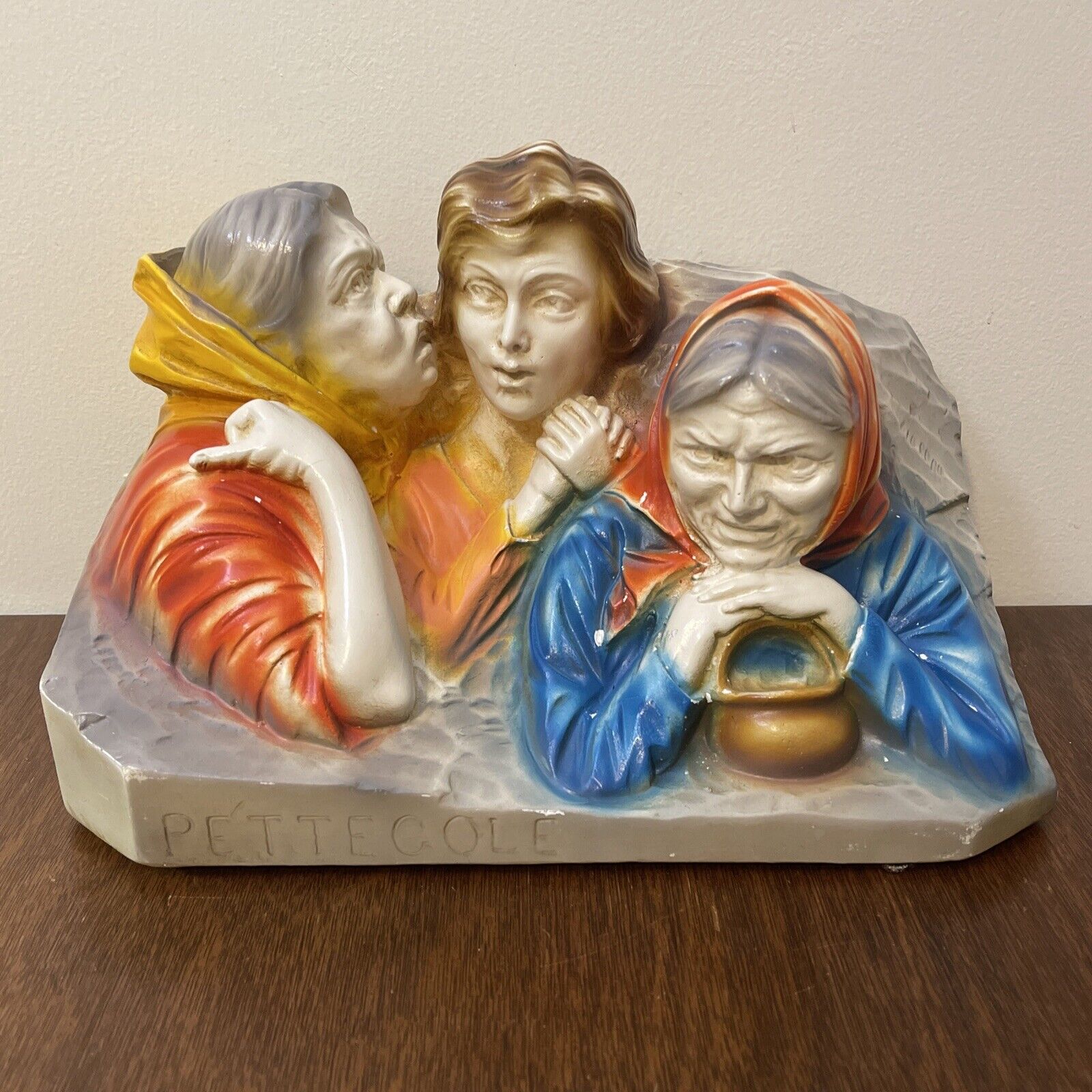 Vintage Antique Italian Pettegole “gossips” Women Ceramic Italy Sculpture Mother