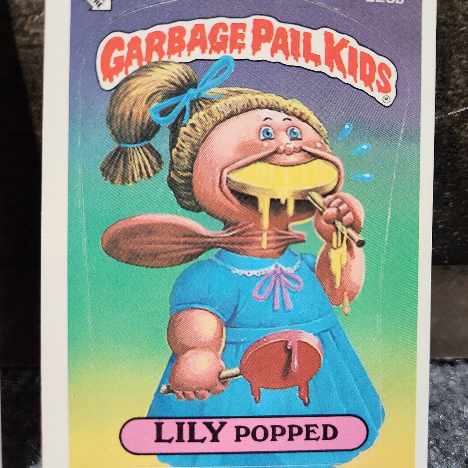 2x Lily Popped VTG 1986 Topps Garbage Pail Kids #223b Trading Cards