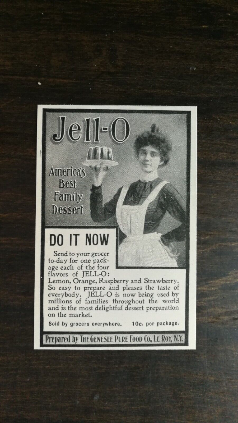 Vintage 1909 Jell-O America\'s Best Family Dessert Original Ad 721