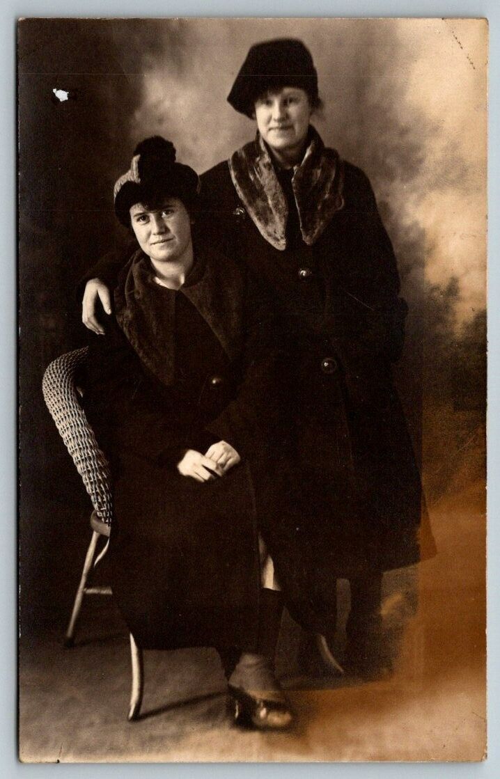 RPPC  Ladies Dressed in Black  Postcard  c1915