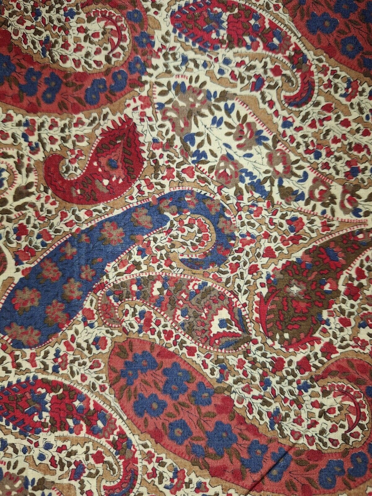 Vintage Liberty of London Paisley & Floral Cotton Fabric