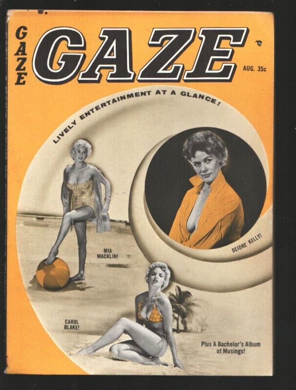Gaze 8/1961-Humorama-Cheesecake- Maria Stringer-Iris Bristol & more-Bill Ward...