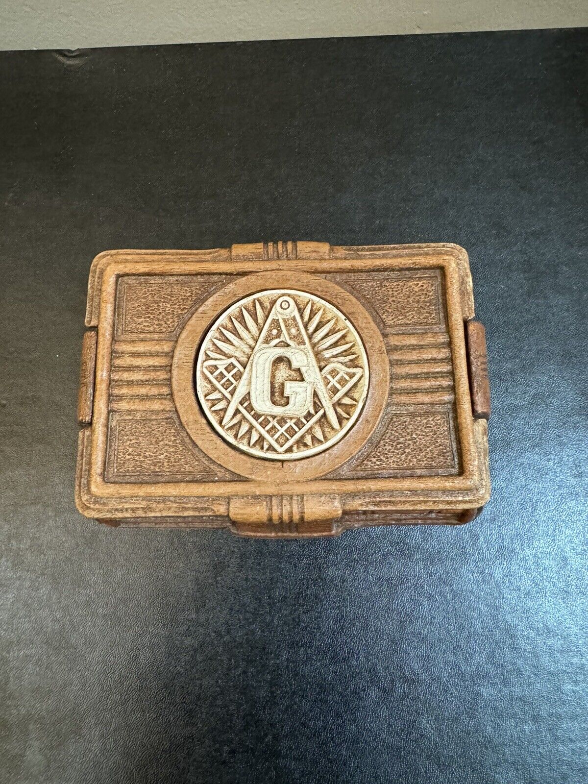 Vintage 1940s Masonic, Mason lodge keepsake box