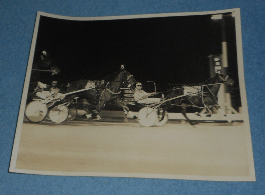 1970s Harness Racing Press Photo Horse Committeeman Wins Race Liberty Bell Park