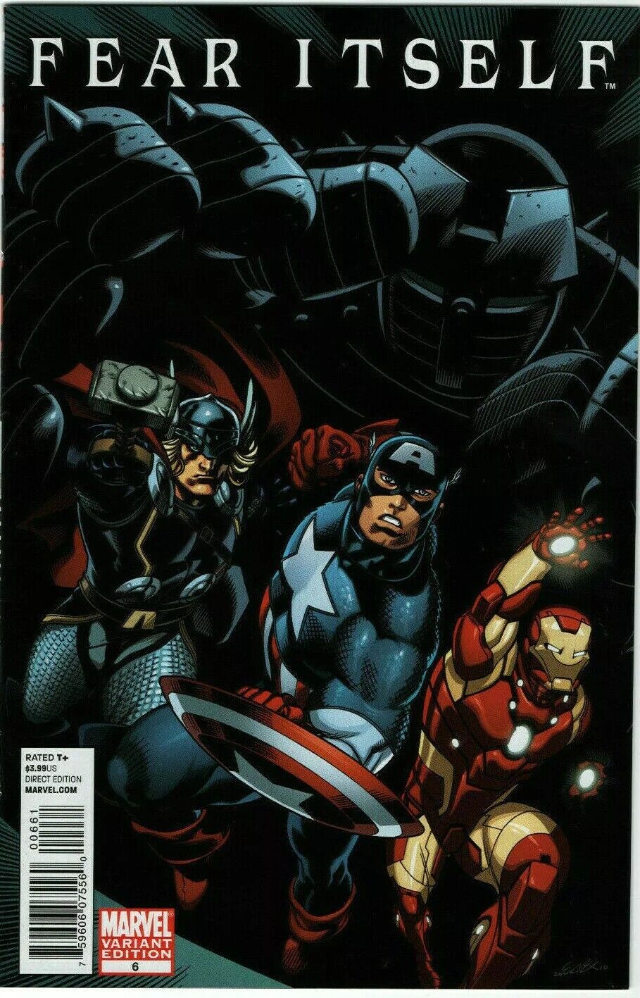 FEAR ITSELF #6  Marvel  Comics 2011 Ed McGuinness Mail in Variant