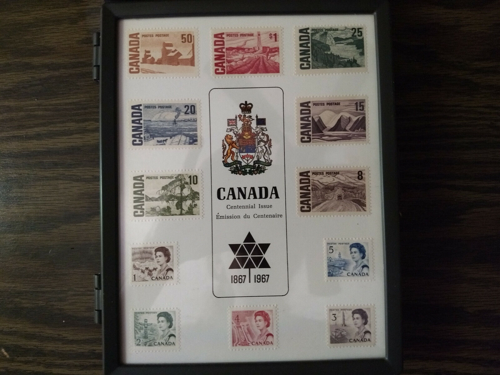 Vintage Canadian Centennial Commemorative Stamp Box 1867-1967