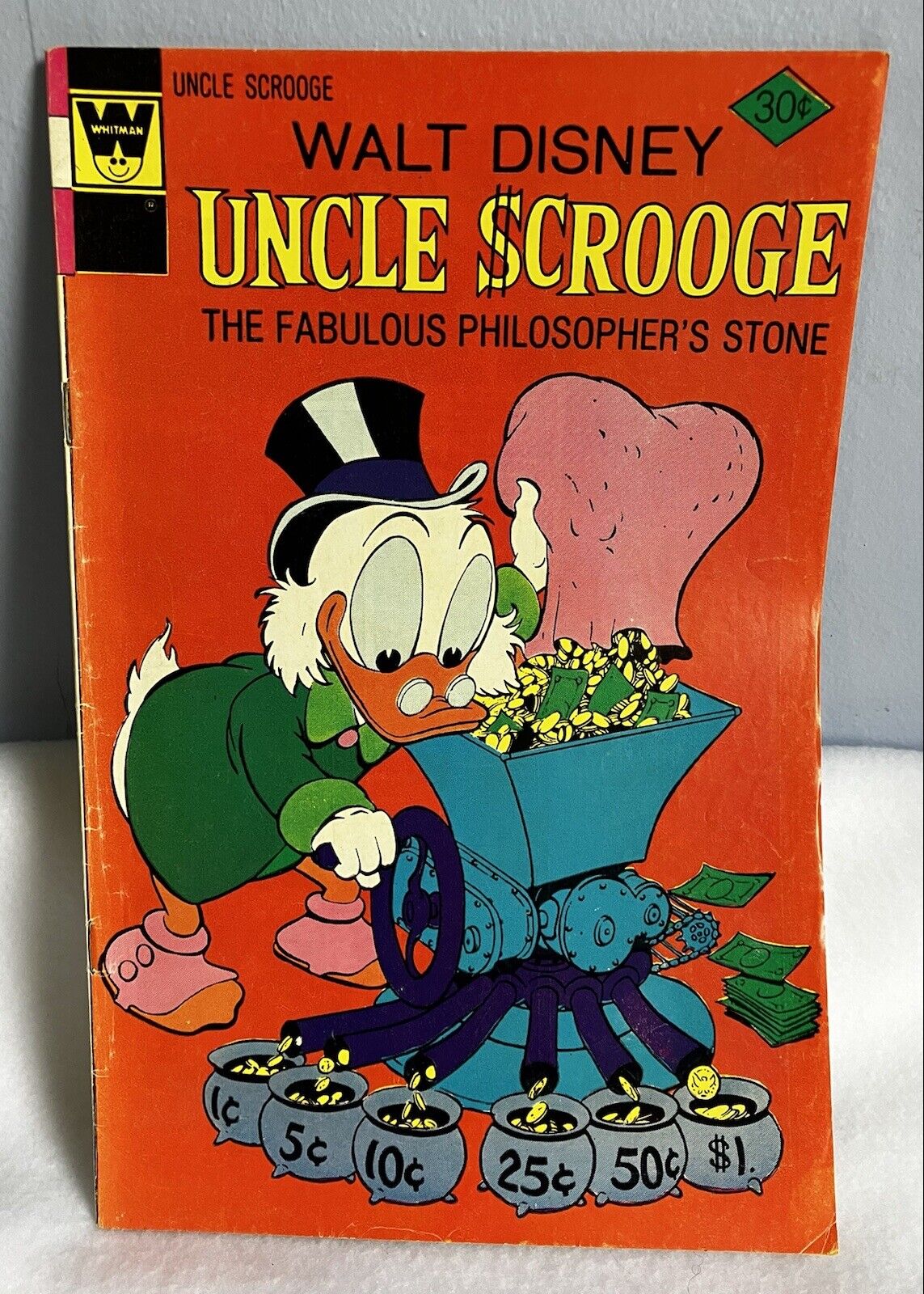 Gold Key Disney Uncle Scrooge #132 Fabulous Philosopher\'s Stone 1976