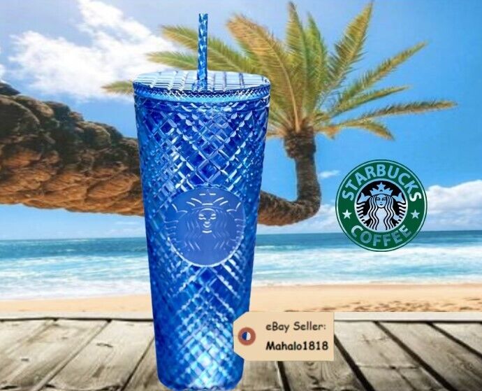 ❄️NEW 100% Genuine Starbucks   - HARD TO FIND Azure Jeweled Tumbler Venti 24oz