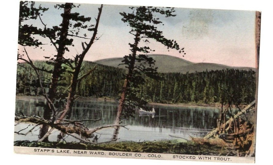 Staff\'s Lake Near Ward Boulder Colorado Stocked with Trout Postcard Unposted