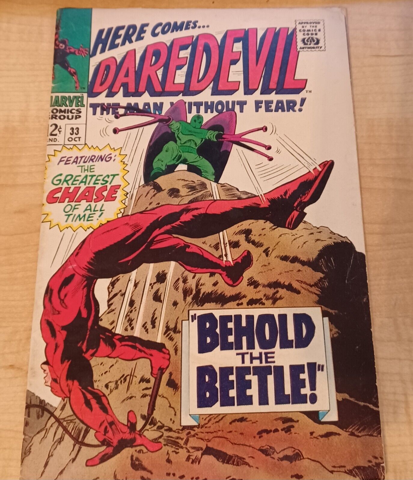 HERE COMES...DAREDEVIL # 33 Oct. 1967 STAN LEE & GENE COLAN VERY GOOD CONDITION