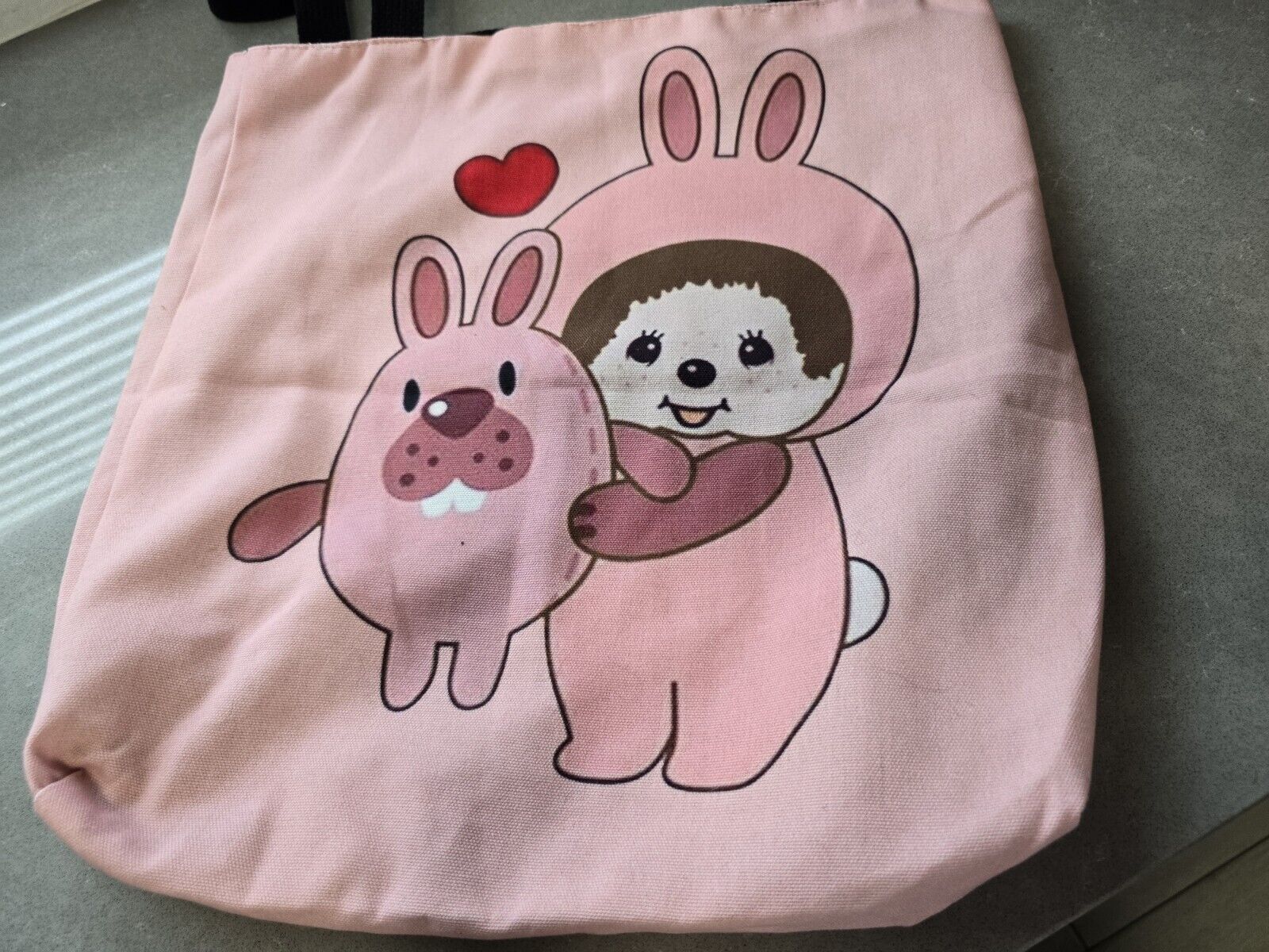 Super Cute Pink Monchhichi Tote Bag 