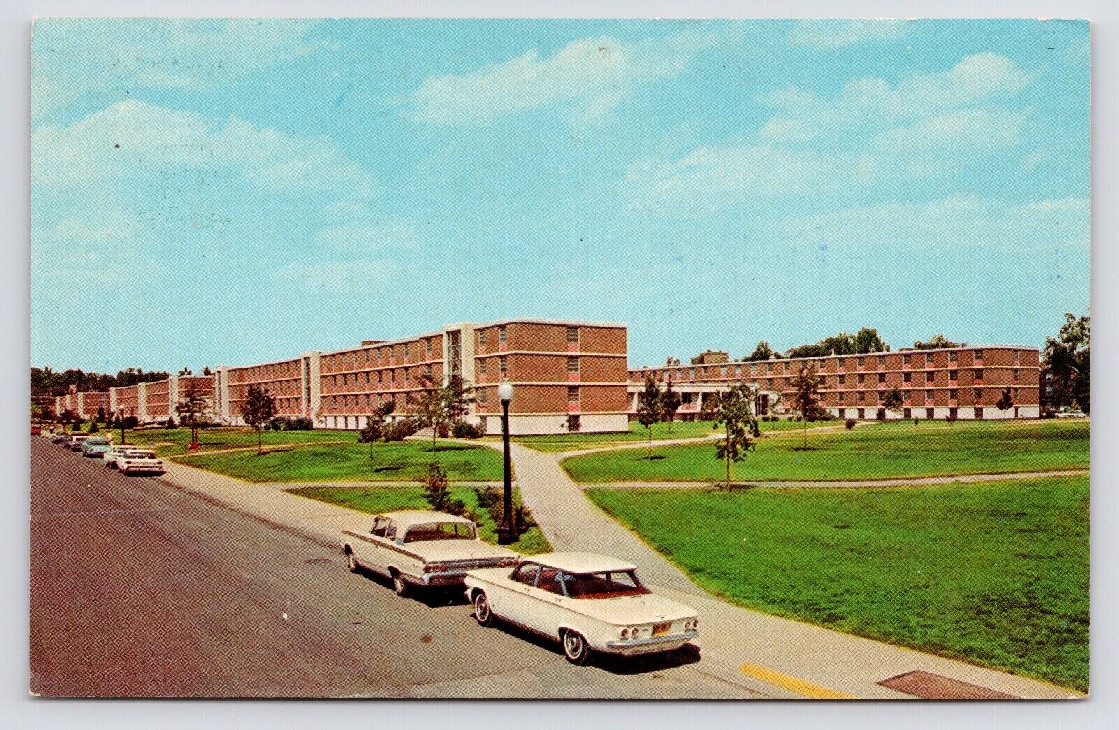 c1960s Purdue University Mens Residence Halls Vtg Lafayette Indiana IN Postcard