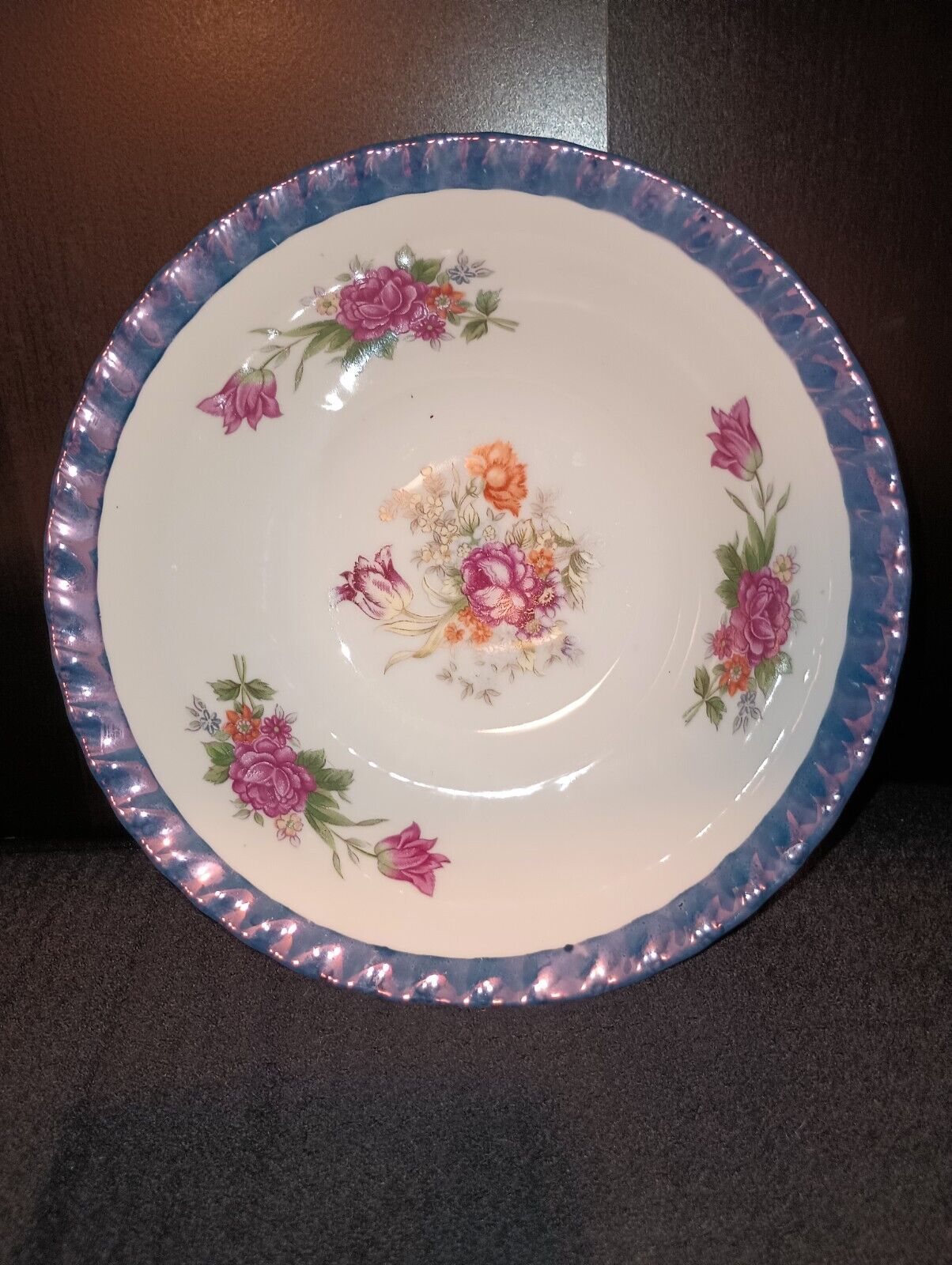 Vintage Floral Bowl From Japan