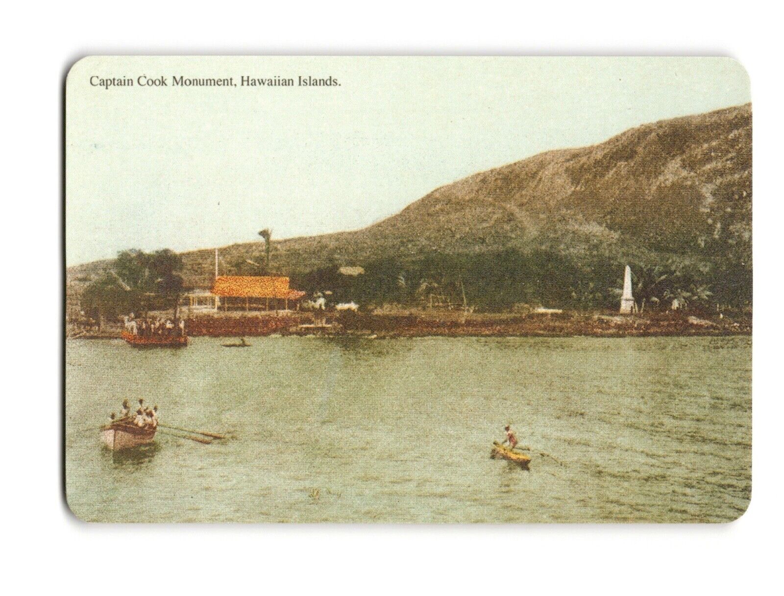 Vintage Style Antique Captain Cook Monument Hawaiian Islands Postcard © 2002