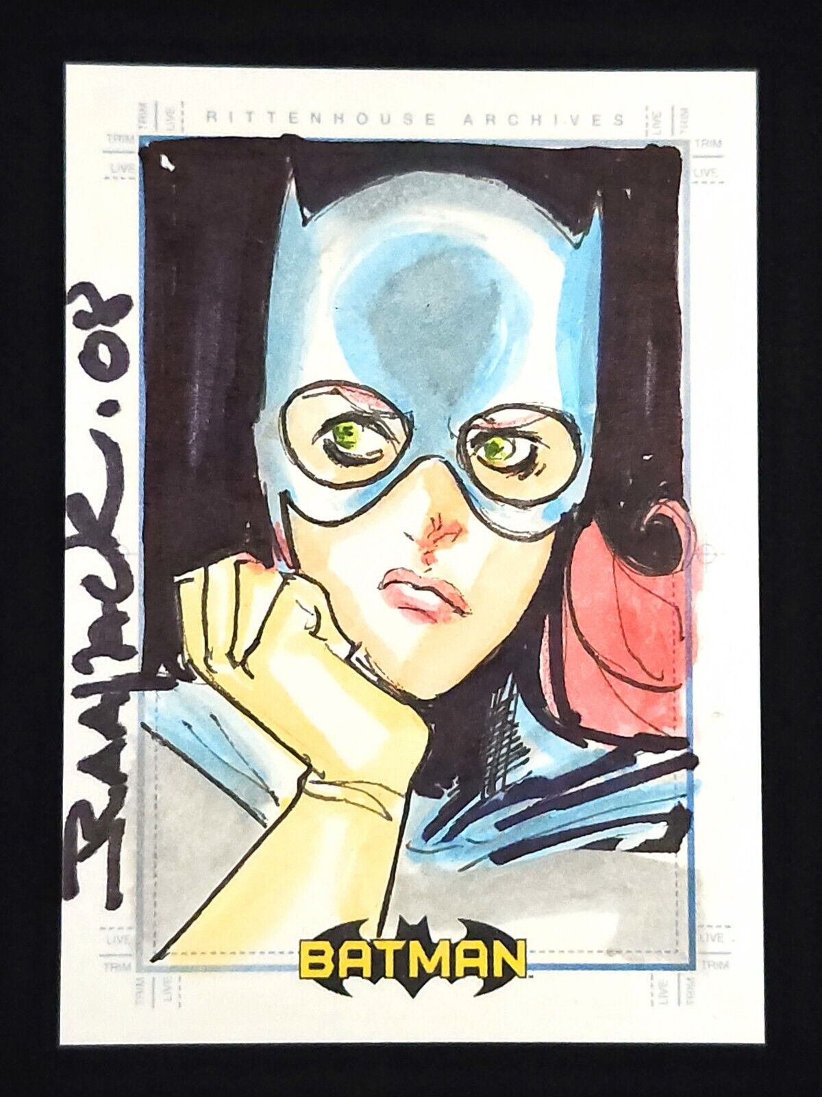 Batgirl 2007 Batman Archives Rittenhouse Sketch Card 1/1 Jheremy Raapack