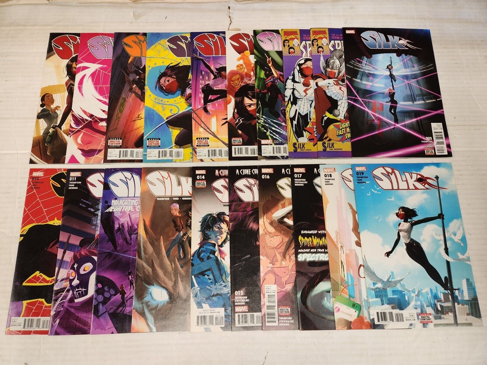Silk 1-19 + Variants Complete Series 20 Comic Books Total Thompson Marvel 2015