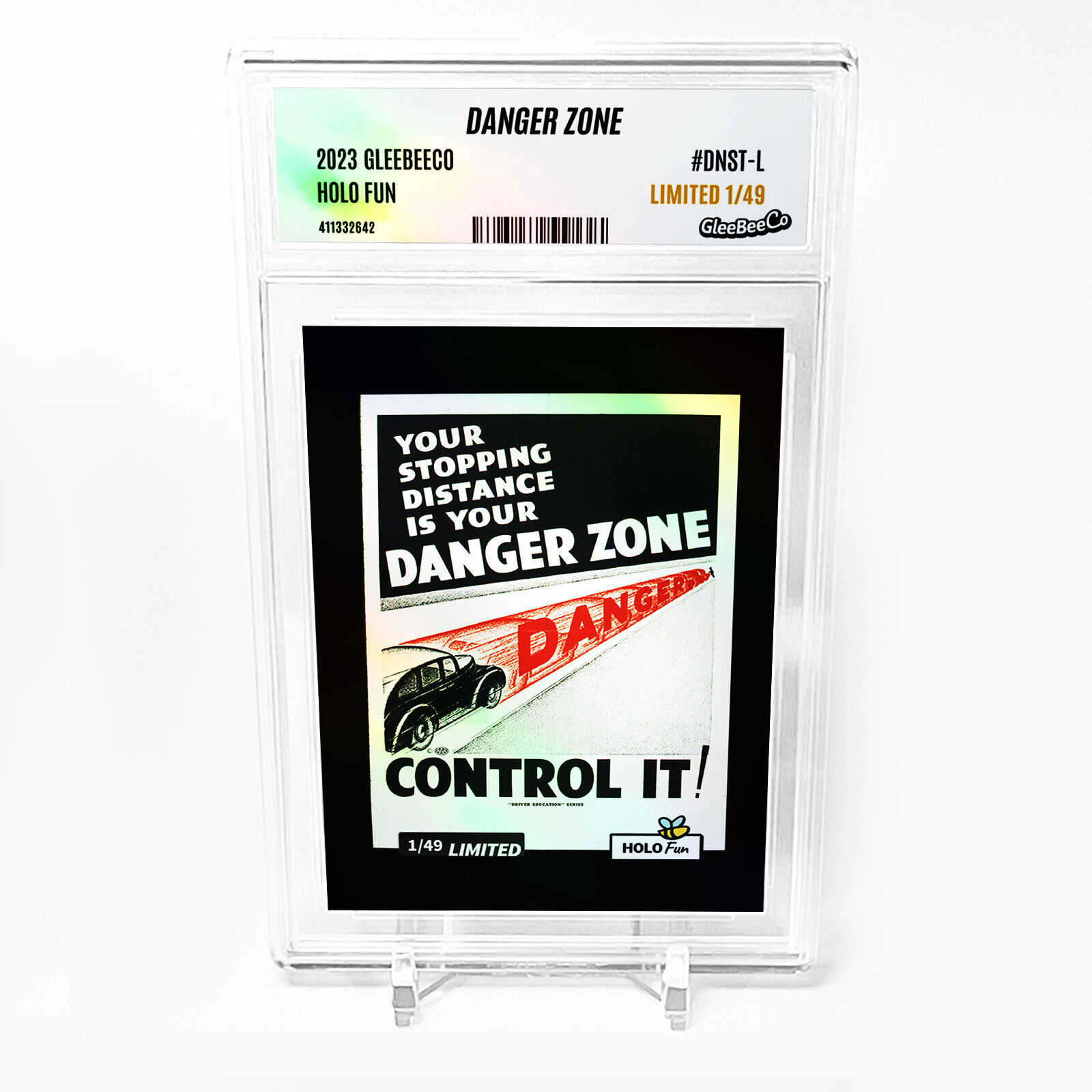 DANGER ZONE Stopping Distance Card 2023 GleeBeeCo Holo Fun #DNST-L /49